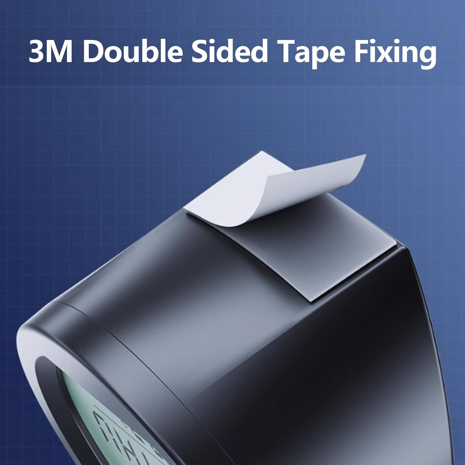 Car Dashboard Clock with Automatic Backlight at Night, Fahrenheit Temperature, 12/24 Hour Format Time, Calendar for Car Truck Office Home and Outdoor Camping (Includes Battery)