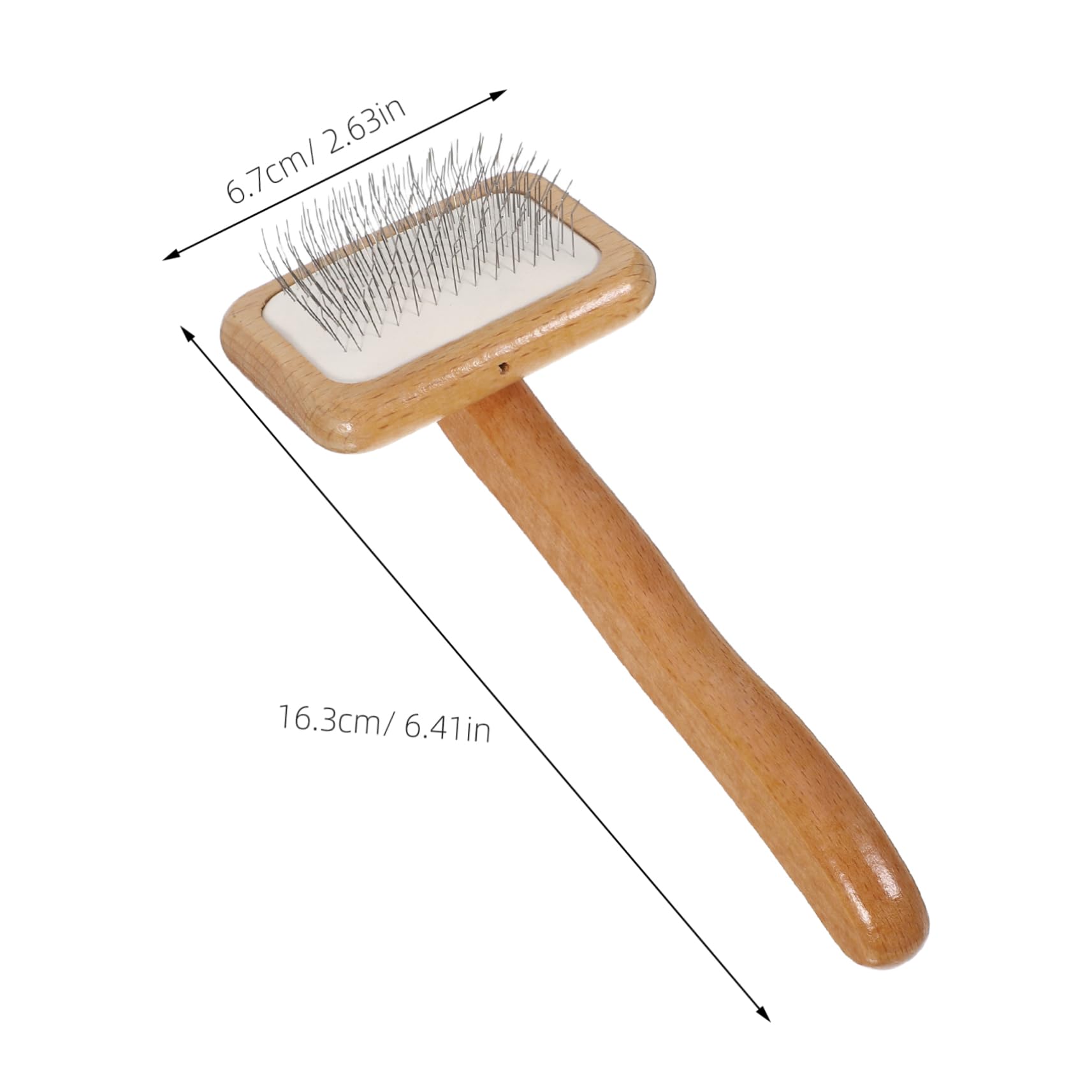CORHAD Dog Wooden Comb Cat Brush Dog Brush Tangle Remover Portable Pet Comb Deshedding Tool for Cats Pet Grooming Tool Brown