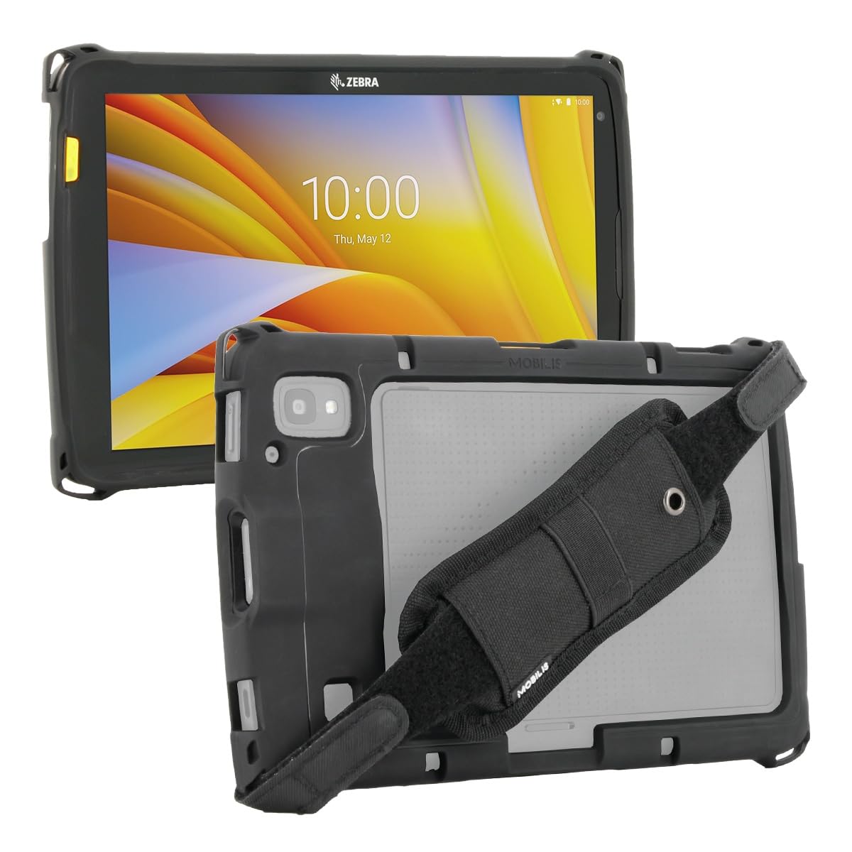 MOBILIS Custodia Robusta per Tablet Zebra ET40 ET45 8" con Impugnatura Anticaduta, Antiurto di Livello Militare, Copertura Protettiva Compatibile con gli Accessori Zebra, Materiali Riciclati, Nero