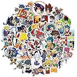 50pcs Cartoon Vinyl Waterproof Stickers,Cool Aesthetic Stickers for Flask, Laptop,Skateboard Water Bottles,Computer,Gifts for Teens Adults