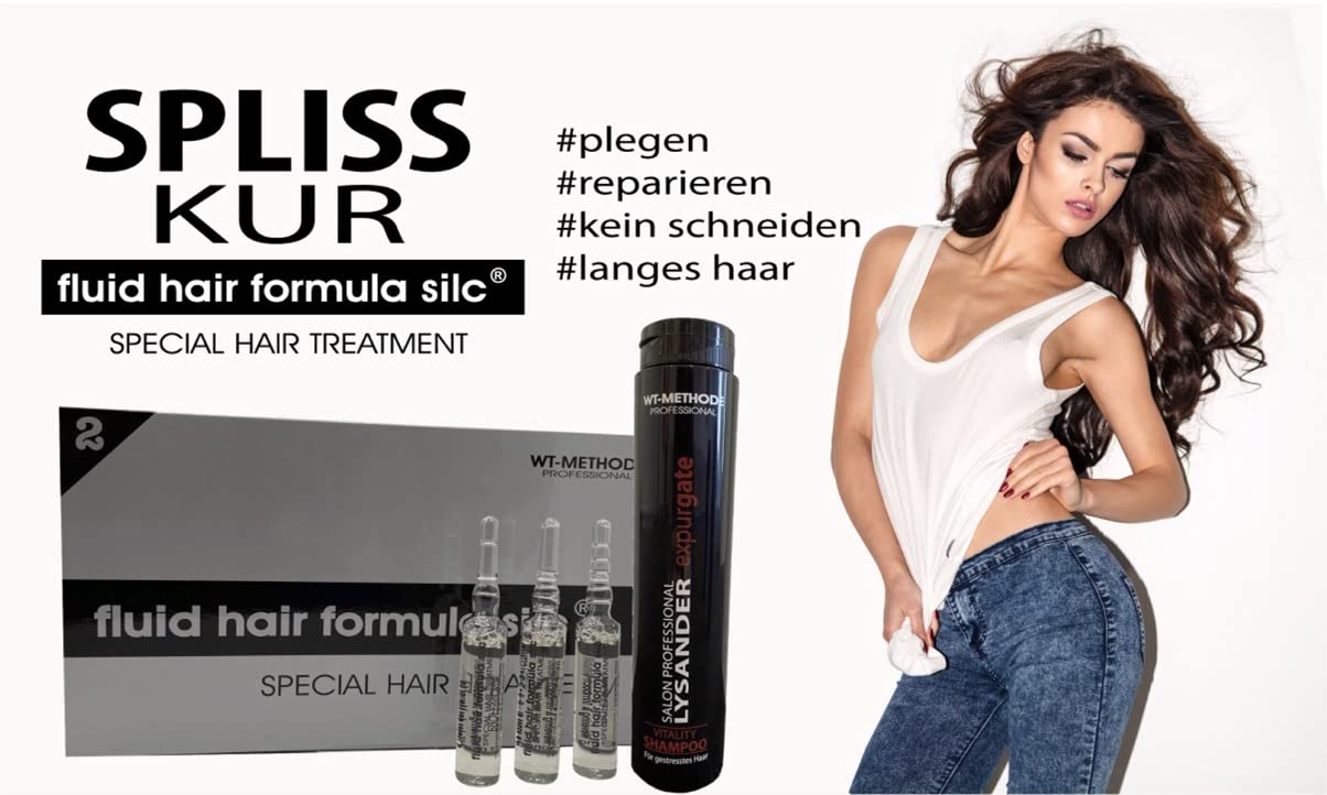 fluid hair formula silc SPLISS KUR Haarspliss gesundpflegen ohne zu schneiden WT Methode sprödes und geschädigtes Haar, Anti Haarbruch