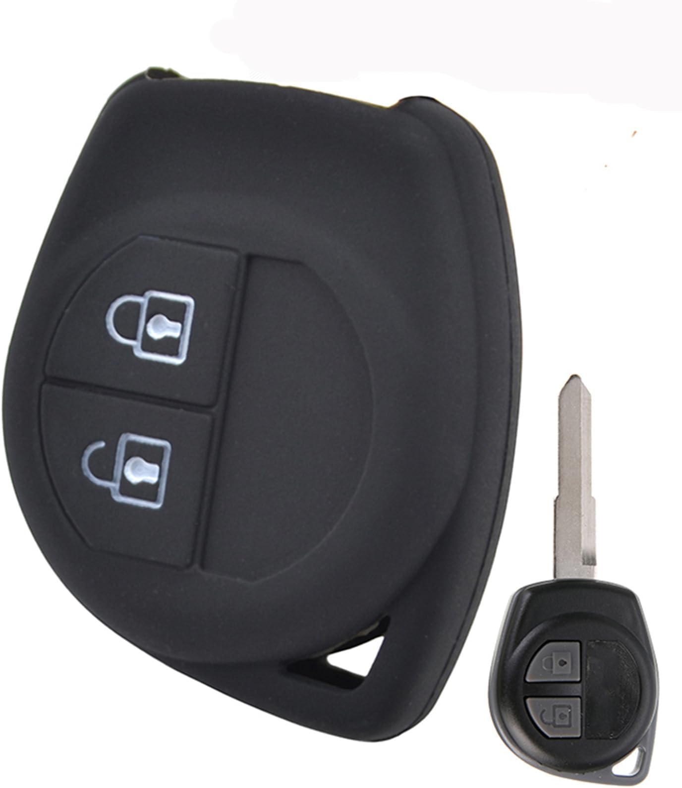 2 Button Silicone Car Key Cover Case Shell Skin Protect For Suzuki Celerio Liana Swift Splash Alto Vitara Ignis SX4 Wagon-R Shell