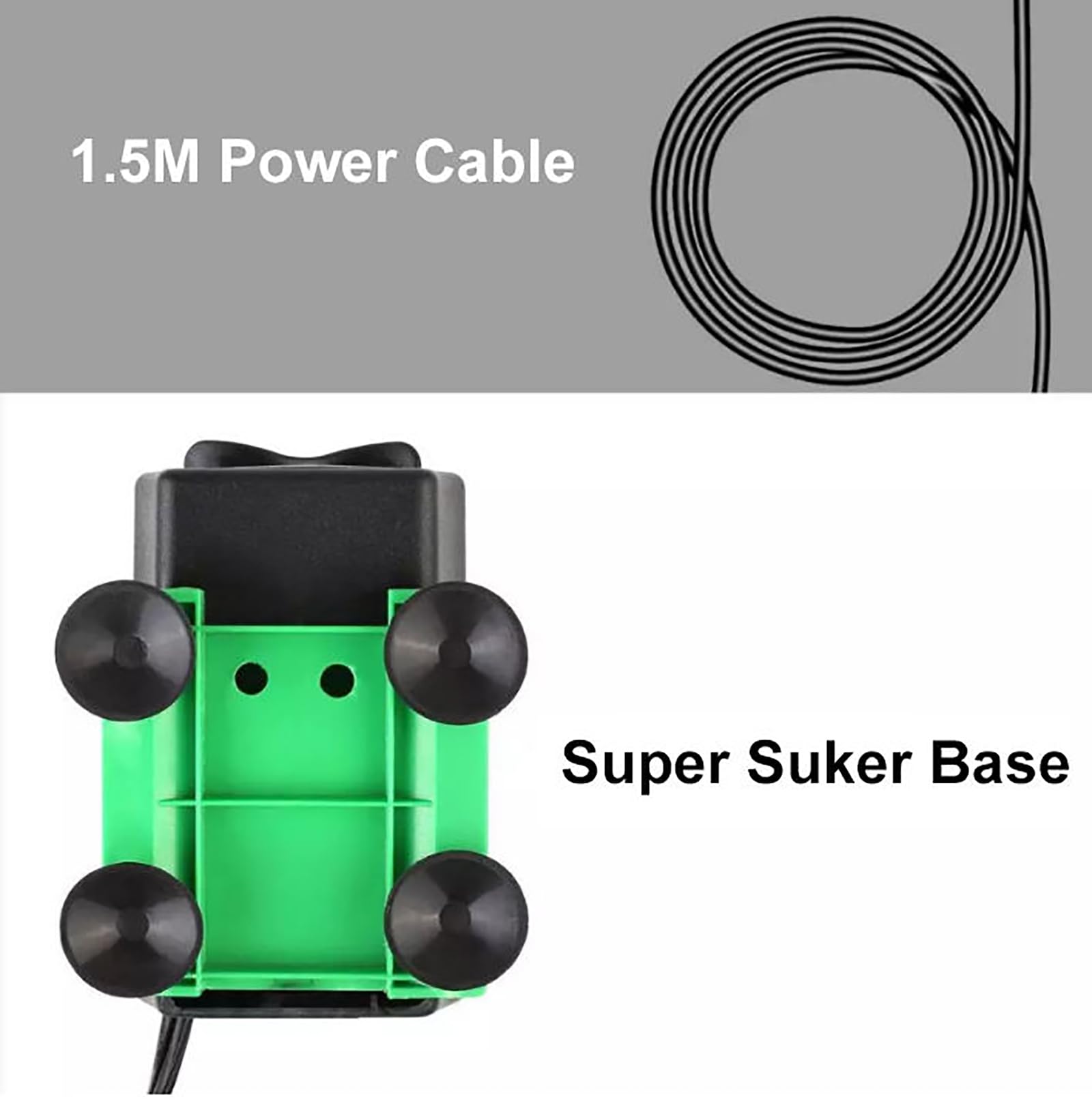 JOSBY Bomba Sumergible 8800GPH, Bomba de Agua Ultra silenciosa con elevación Alta de 3M, Cable de alimentación, 3 boquillas para peceras, estanques, acuarios, estatuas, hidroponía (3000L/H, 14W)
