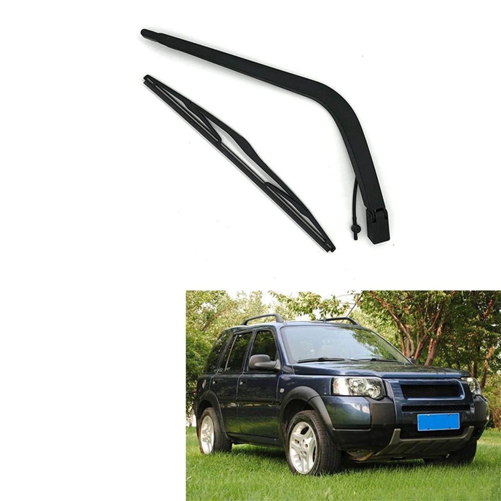 Tergicristallo per Auto Spazzola Tergicristallo Posteriore Auto E Braccio Tergicristallo in Gomma Naturale per per Freelander MK 1 1997-2008 Porta SUV Spazzola Tergicristallo