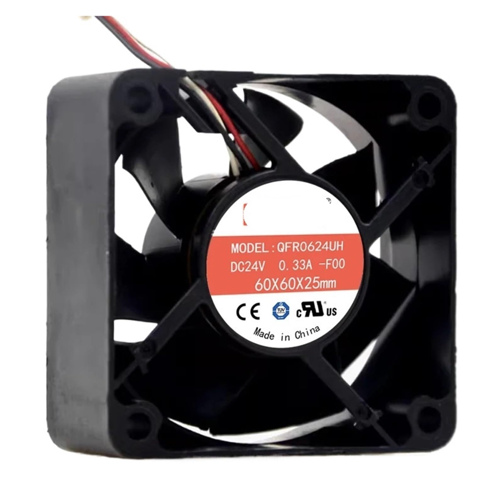 YMUGUEGH 6025 QFR0624UH 60x60x25 24VDC 0.33A 3wires cooling fan