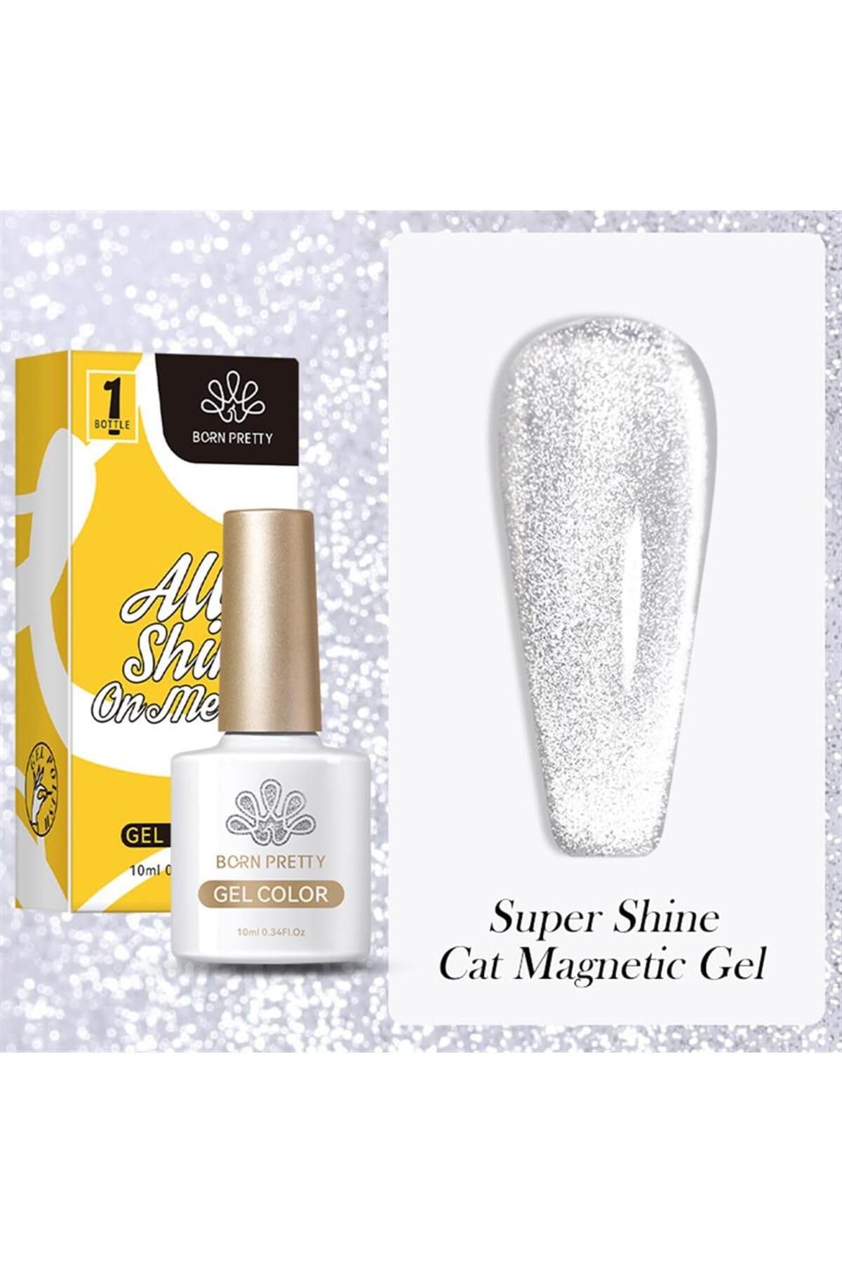 Born Pretty 10Ml Super Shine Sliver Kedi Gözü Manyetik Jel (56340) 4097