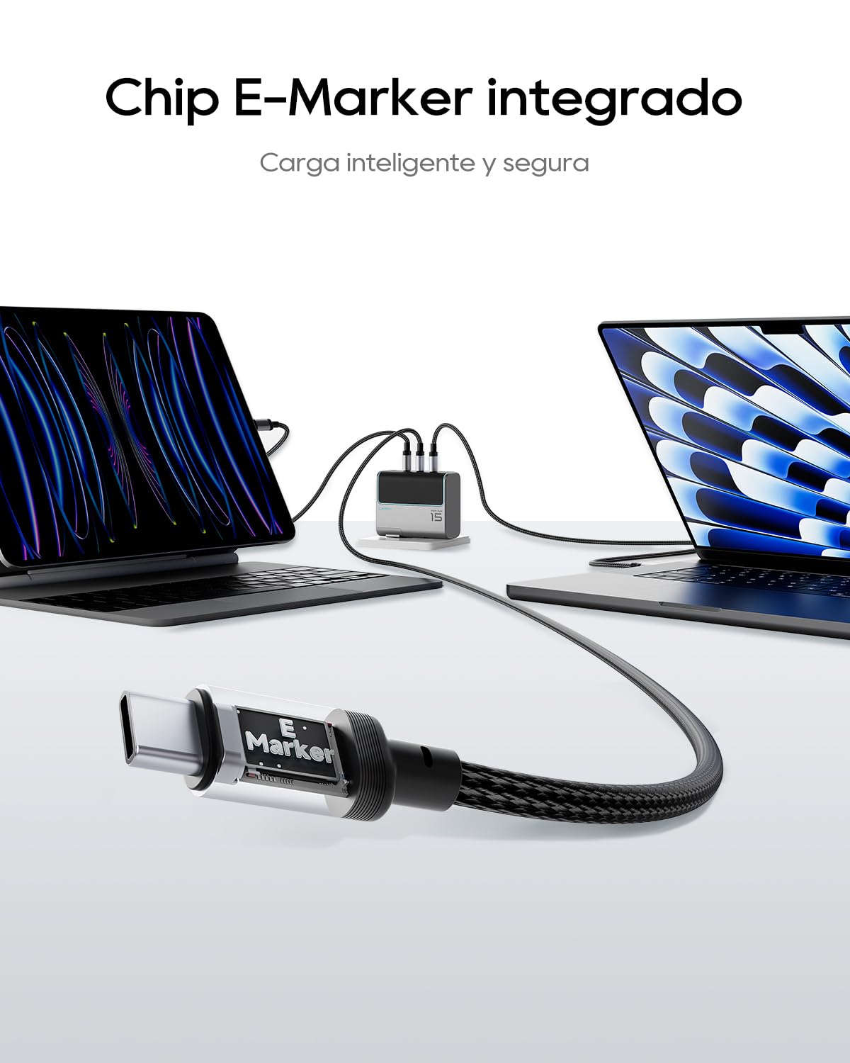 CUKTECH Power Bank 45W 20000mAh + Cavo USB-C 240W 6A 1,5m