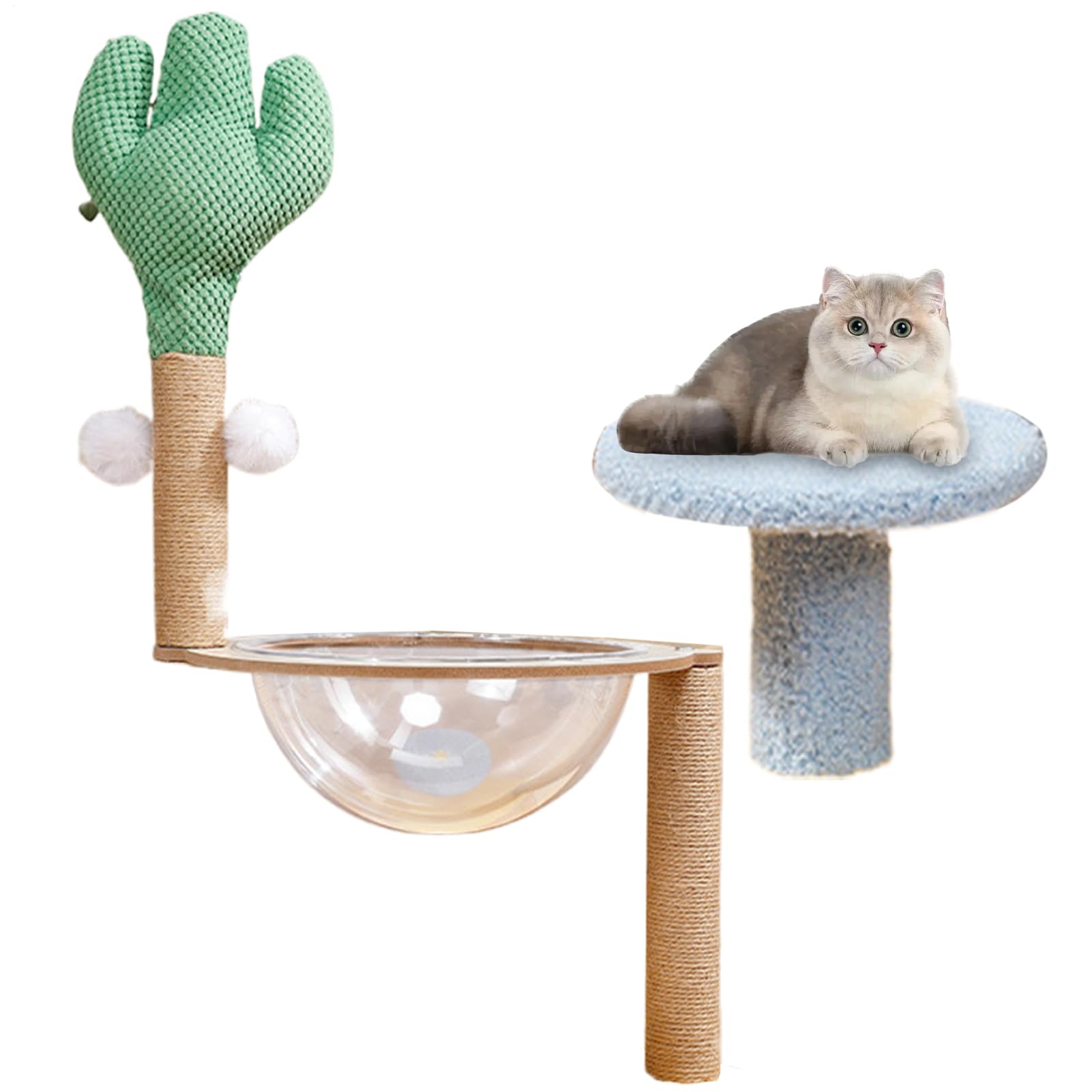Arbre à chat avec niche confortable pour éviter l'ennui des chats d'appartement