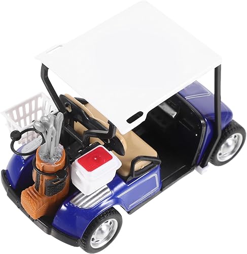 Modelo realista de carrito de golf fundido a troquel ornamento de escritorio para decoración del hogar, simple estatua de carrito de golf,