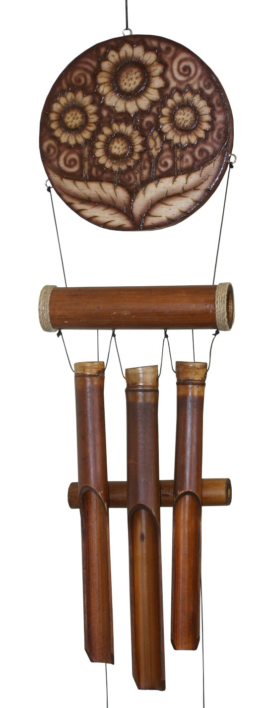 Cohasset 149H Natural Finish Sunflower Harmony Wind Chime