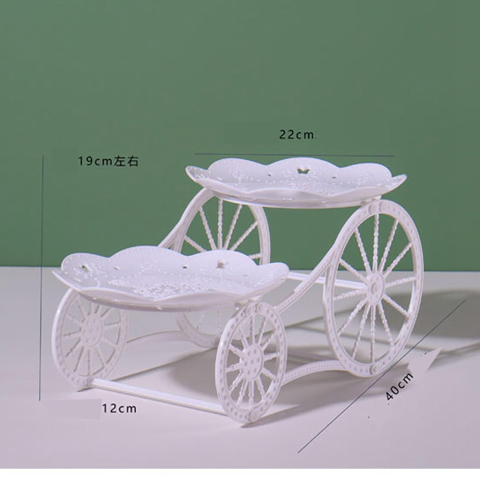 Amazon｜ケーキスタンド 馬車型デザートスタンド ガラス プラスチック