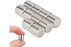 10 PCS Cylinder Magnets 3/8"x3/8"