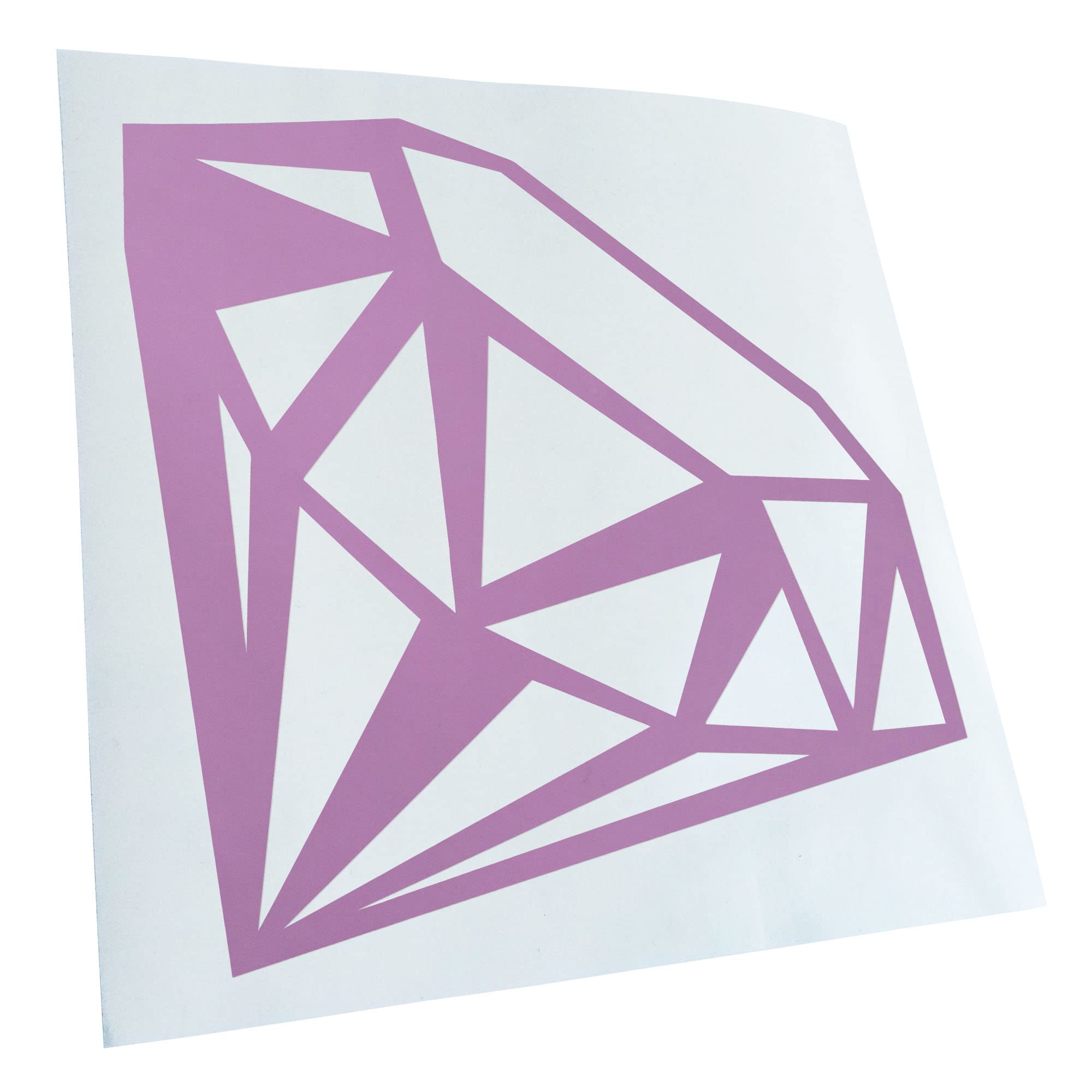 Kiwistar - Car Sticker - Lilac - 50 x 50 cm Gemstone - Rear Window Car Sticker Weatherproof for Car Truck Moped Truck - Sticker Exterior Self-Adhesive Tuning Accessories for Window Vehicle Window