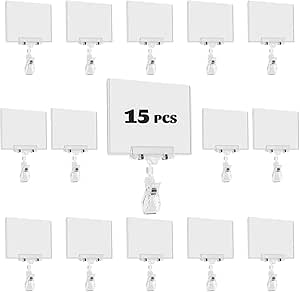 1 Porte-étiquettes De Supermarché En Plastique Pvc,Support D'étiquette