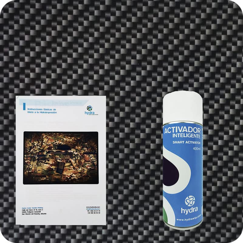 BASIC Hydro Dipping Kit Hydro Dip Kit Zestaw Hydrograficzny : 1 SMART Water Transfer Printing Activator Spray 400 ml + Podstawowy Podręcznik użytkownika + Folia hydrograficzna. Rozmiar: Szerokość: 3
