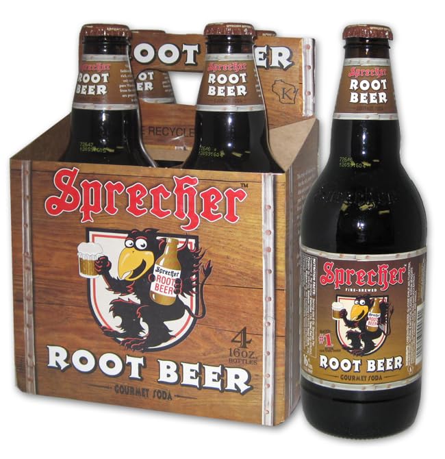 Sprecher Root Beer Soda, 64 Fluid Ounces (Pack Of 6)