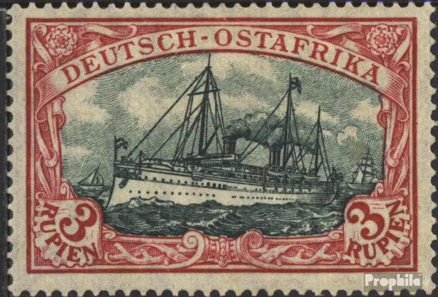 Sello Prophila África Oriental 39I A b Examinado MNH 1905 Buque Hohenzollern Navegación
