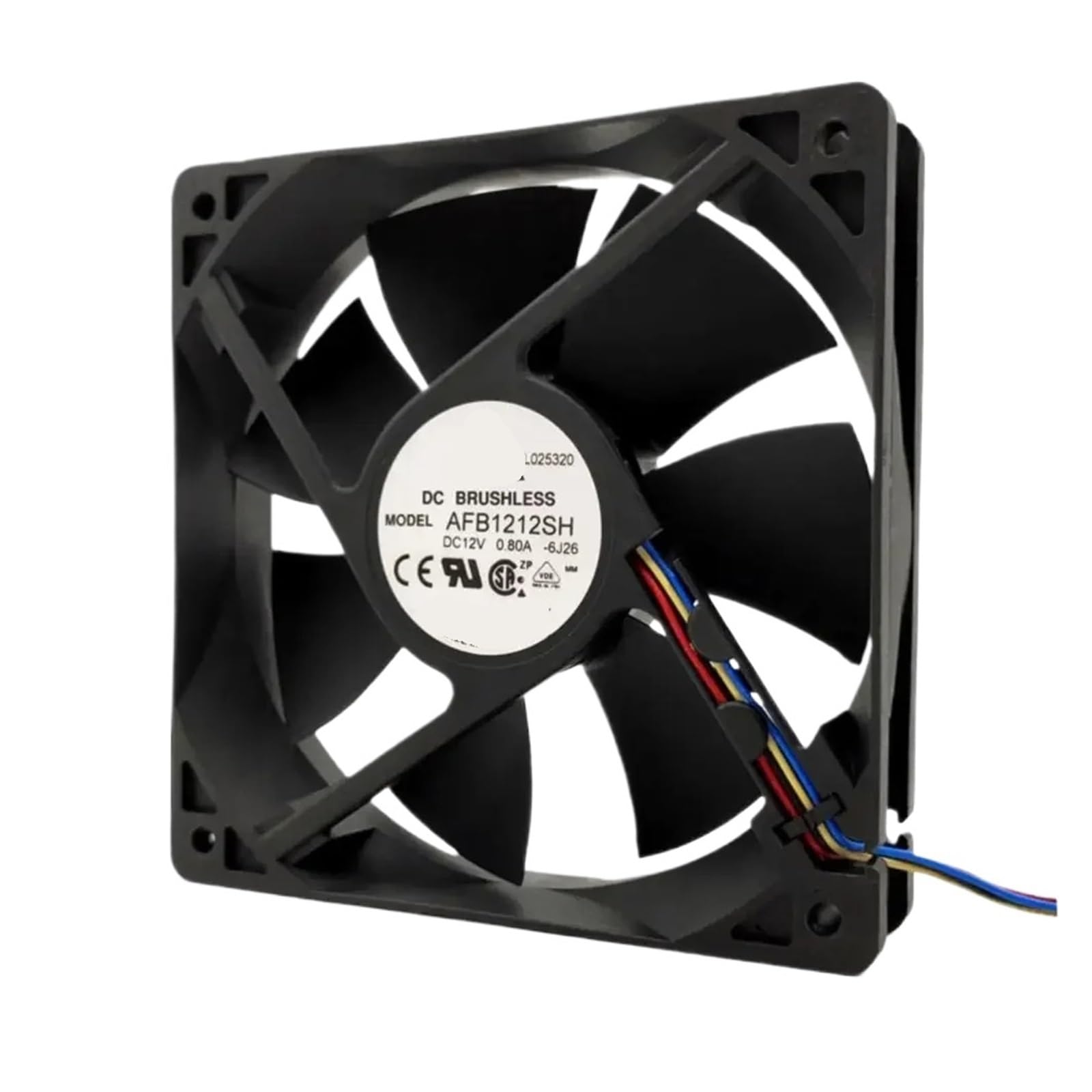 CZVJUKBYP 120mm Fan AFB1212SH-D709 120x120x25mm 12V 0.8A Cooling