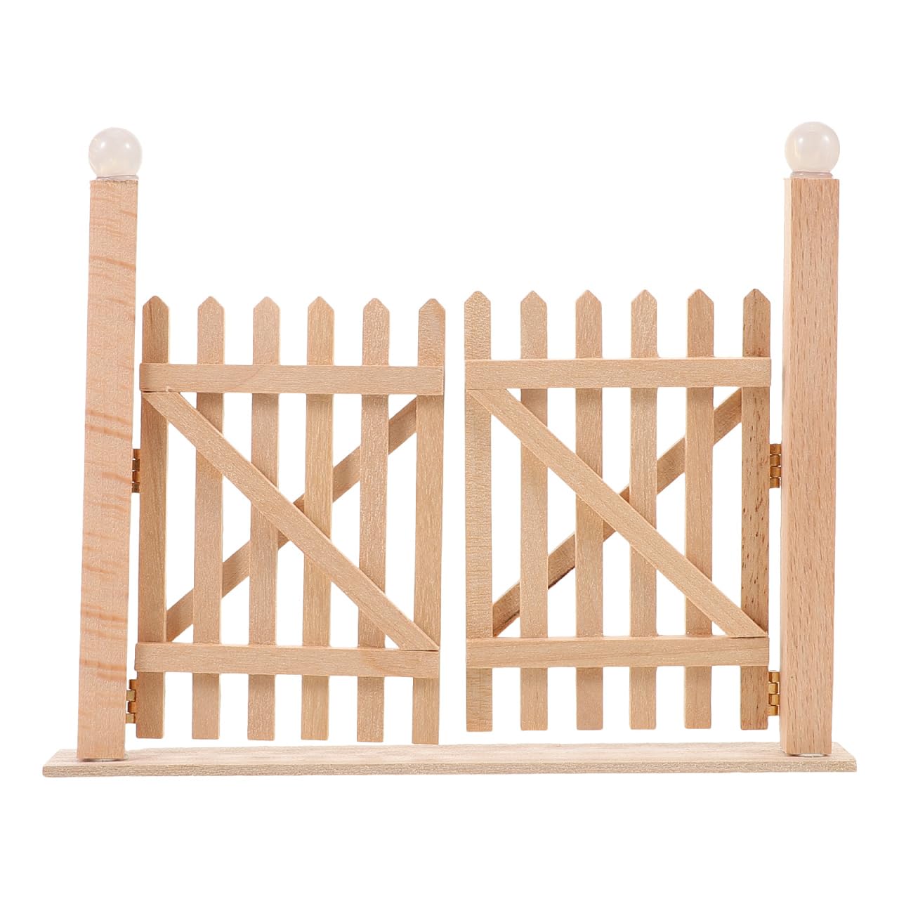 SUPVOX 1:12 Miniature Dollhouse Garden Gate Wooden Fence Door