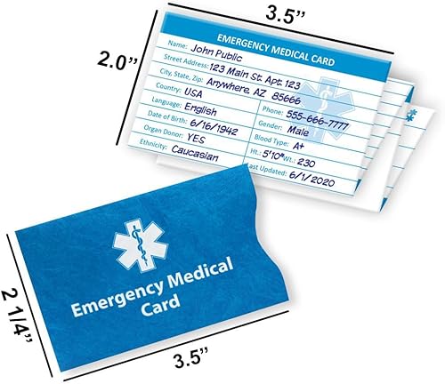 Miniatura 7 de Pulsera de alerta médica MedicBand para mujeres y hombres. Incluye 4 líneas grabadas personalizadas, tarjeta de billetera médica de emergencia,