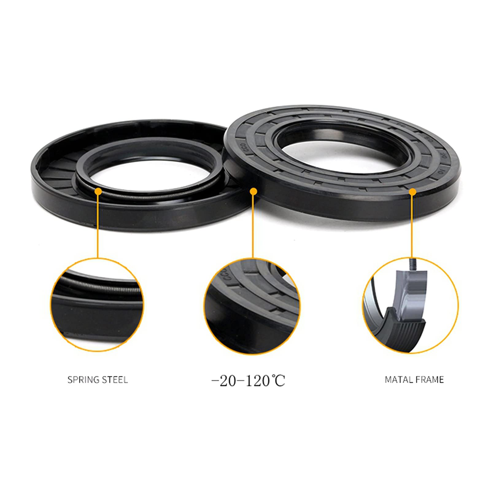 Guarnizione Radiale 22x30x7 Doppio Labbro TC NBR Blu