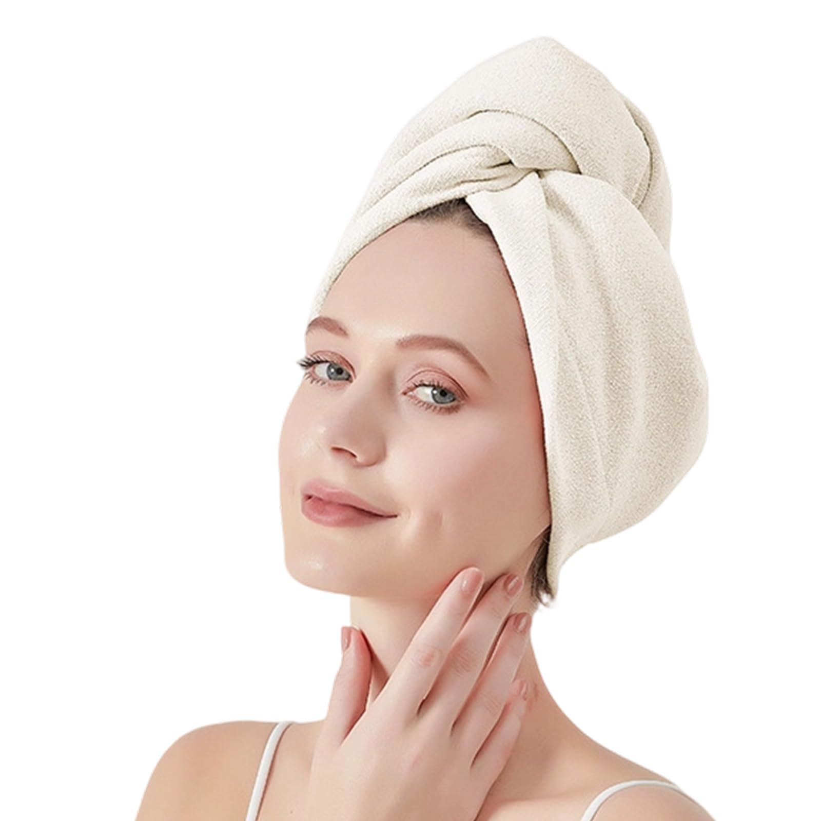 Msioytog Microfiber Hair Towel Wrap for Fast Drying and Gentle Caring on Wet Hair Rapiddry Towel