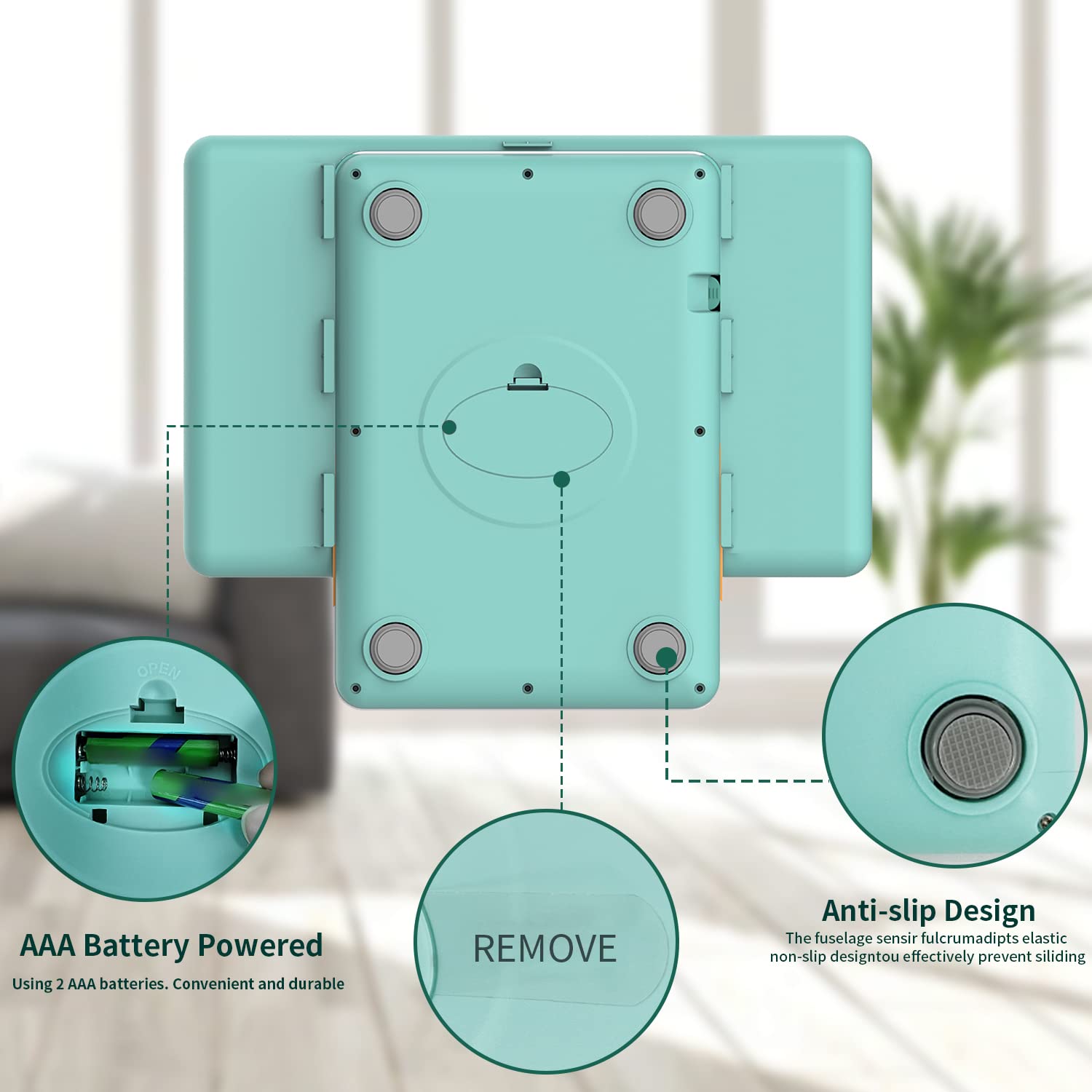 Digitale Mini-Haustierwaage für Neugeborene und Kleintiere, Präzisions-Grammwaage zum Wiegen, Genauigkeit von 0,03 oz, Kapazität von 33 lbs, fünf Einheiten umschaltbar, blau