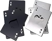 Vista 1 de Práctico abrebotellas de tarjetas, abrebotellas de cartera, abrebotellas personalizado, abridor de botellas de aspecto divertido, acero inoxidable