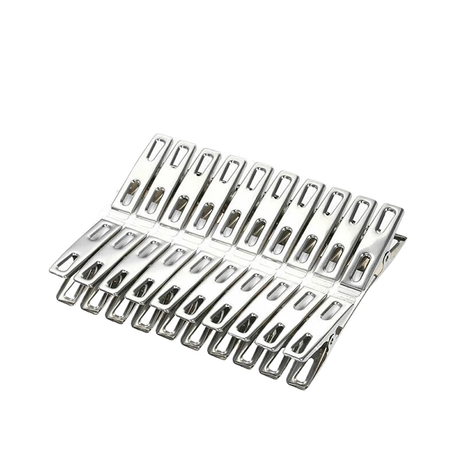 Mollette in Acciaio Inossidabile, 40 Pezzi mollette for bucato in Acciaio Inox for Appendere Fili for bucato Morsetti in Metallo Antivento