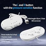 OSTENT Wired Classic contrôleur Gamepad Joystick pour console vidéo Nintendo Wii Remote Couleur Blanc