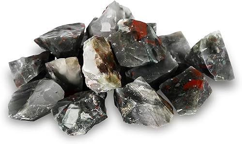 Miniatura 2 de 10 piedras naturales de sangre africana con cristales crudos a granel más grandes de 1 a 1.5 pulgadas, para curación de chakras, meditación, reiki,