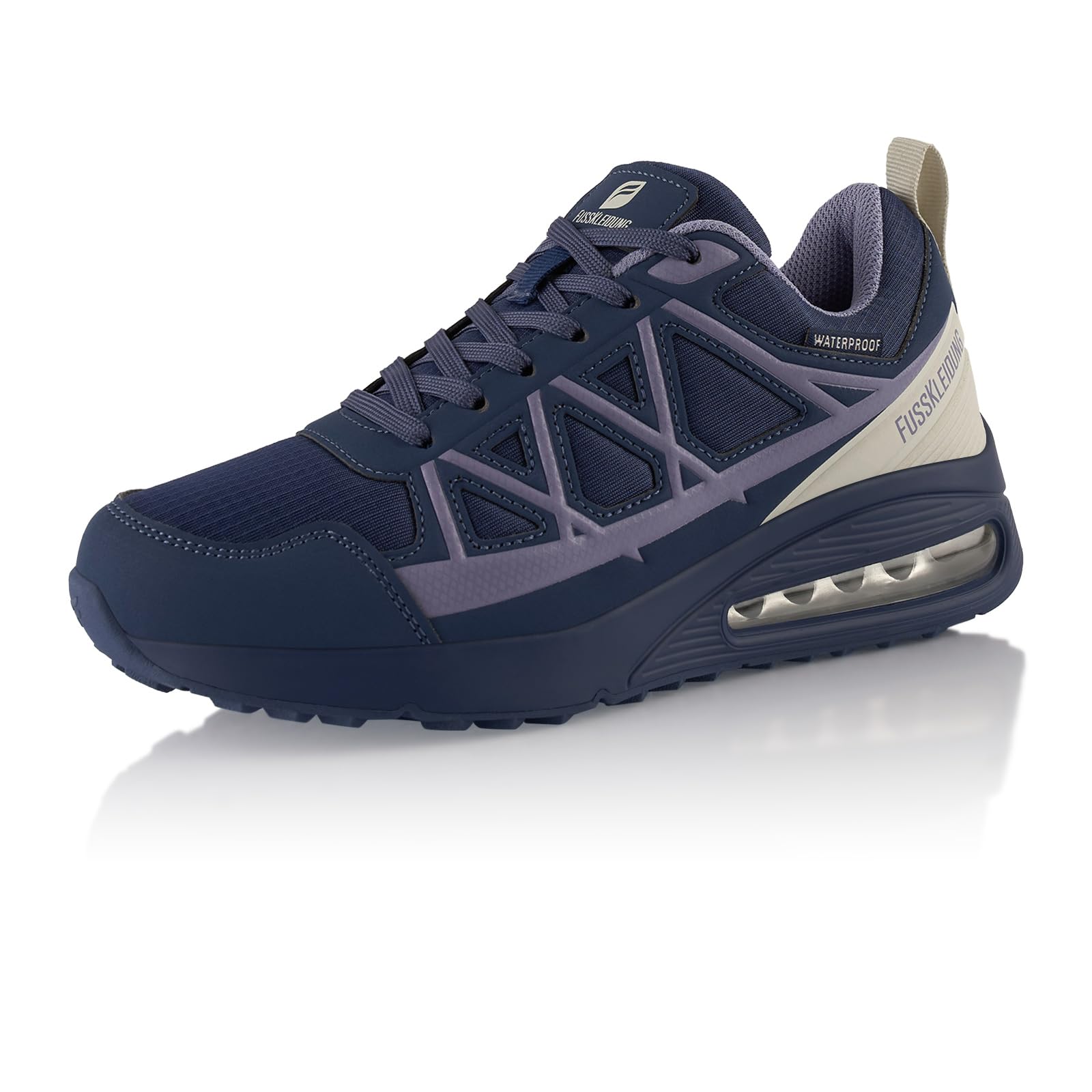 Fusskleidung® Damen Herren Sneaker – wasserdichte Wanderschuhe mit Dämpfender Komfortsohle