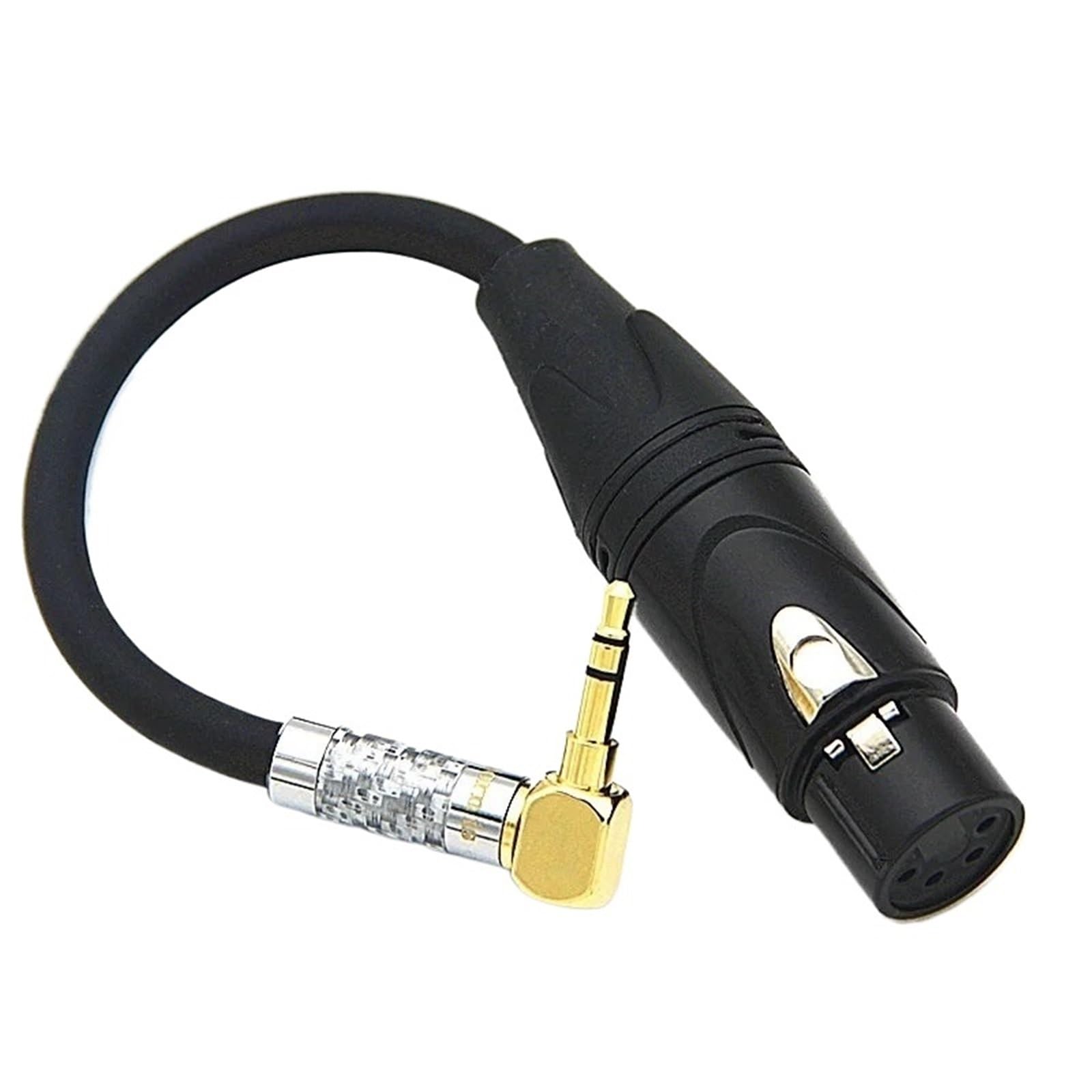 Cable Adaptador de Audio T1 T5P de 4 Pines XLR balanceado Hembra a 2,5 mm, 3,5 mm, 6,35 mm y 4,4 mm Macho, Cable de extensión for Auriculares | 2.5mm Straight Male