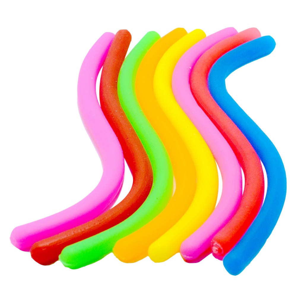 8pcs Stretchy String Fidget Sensory Toys Stress Toy for Relaxing Therapy Relief Stress Toy