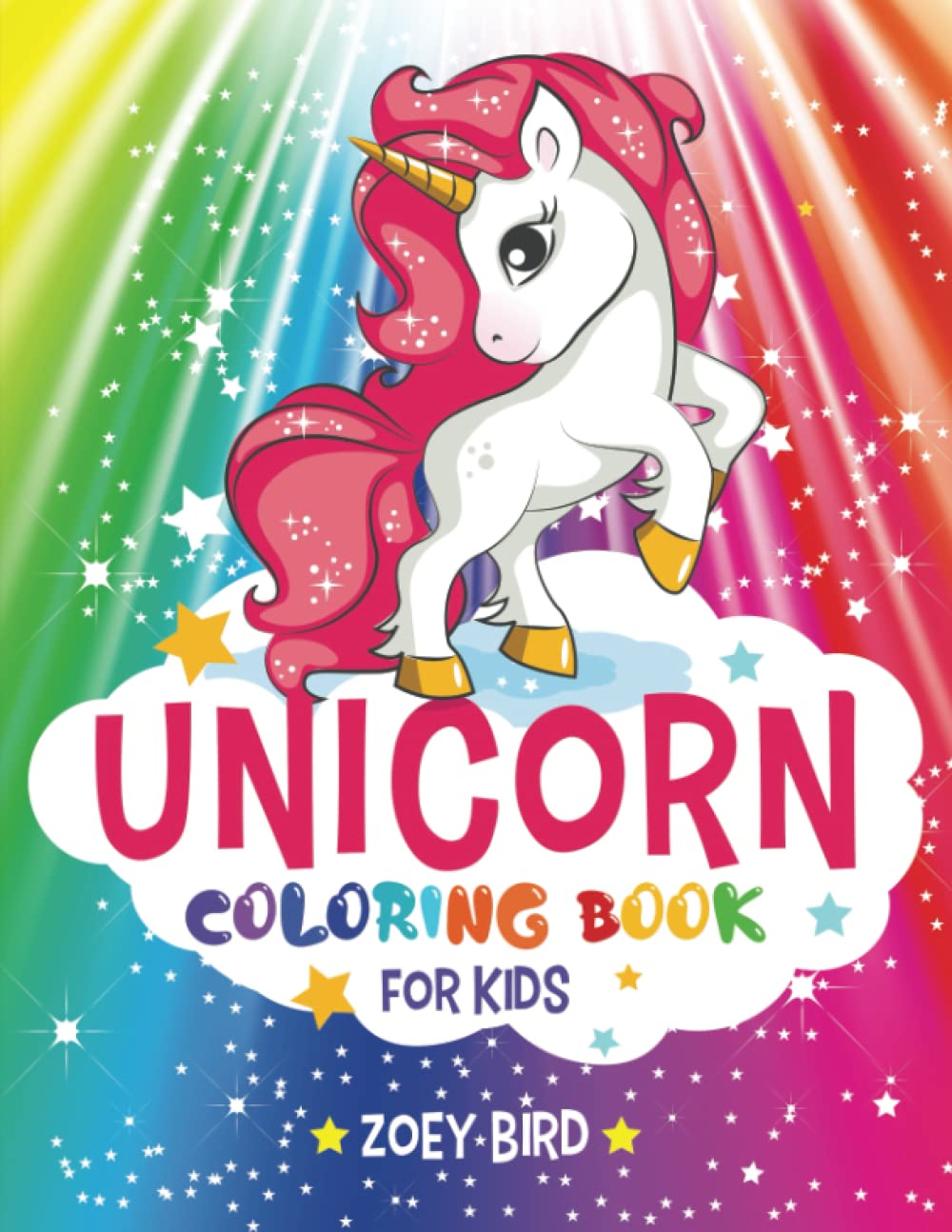 Unicorn Coloring Book for Kids: Coloring Activity for Ages 4 ??? 8: Bird ...