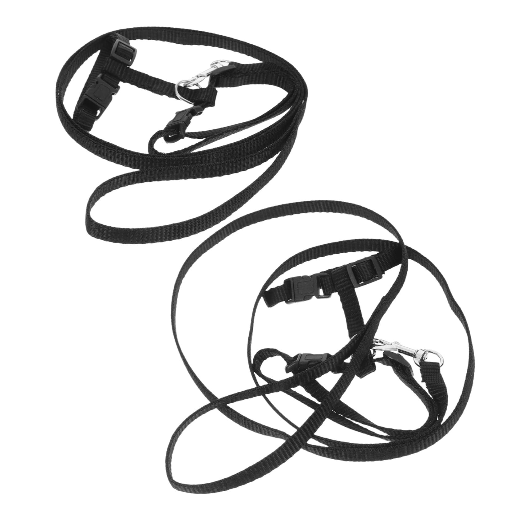 Sosoport 2pcs Adjustable Nylon Cat Harness Kitten Harness Leash Pressure-distributed for Outdoor Walks