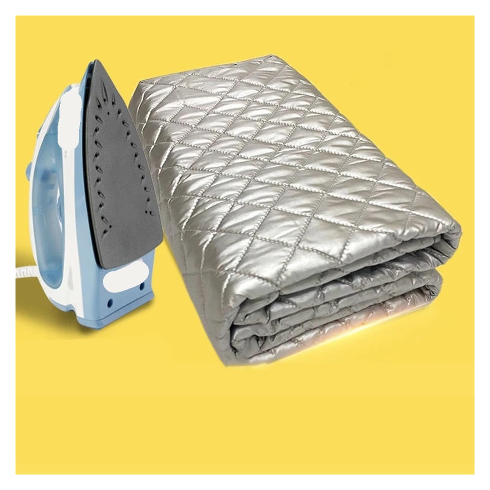 Tappetino da stiro tavolo - for biancheria portatile, protezione for vestiti, copertura for pressa, alternativa al ferro(60x55cm)