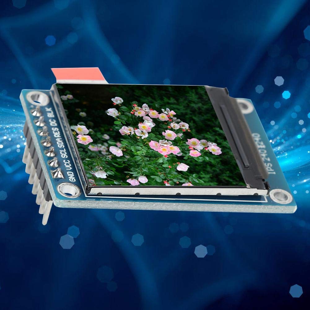 Moduł wyświetlacza LCD, 1,3-calowy moduł kolorowego wyświetlacza LCD IPS Kompaktowy układ Wygodny do osadzenia w różnych urządzeniach 240x240 3,3 V SPI ST7735 dla