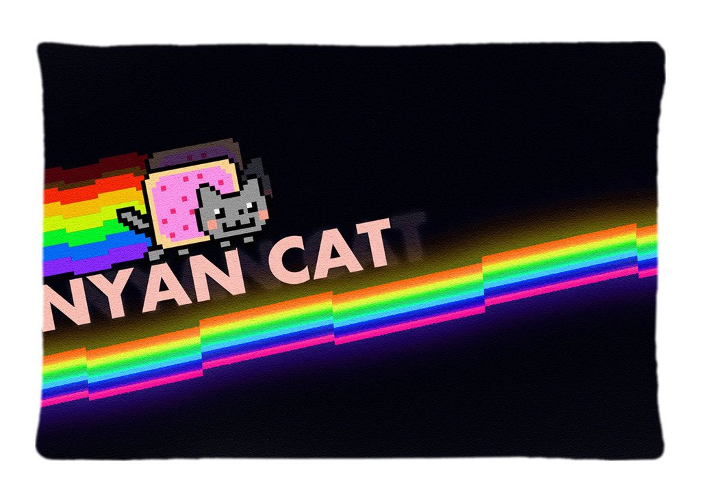 Hot Sale Nyan Cat Throw Pillow Customized Custom Throw Pillow Case Cushion Cover Pillowcase Pillow Cover 20"X30"
