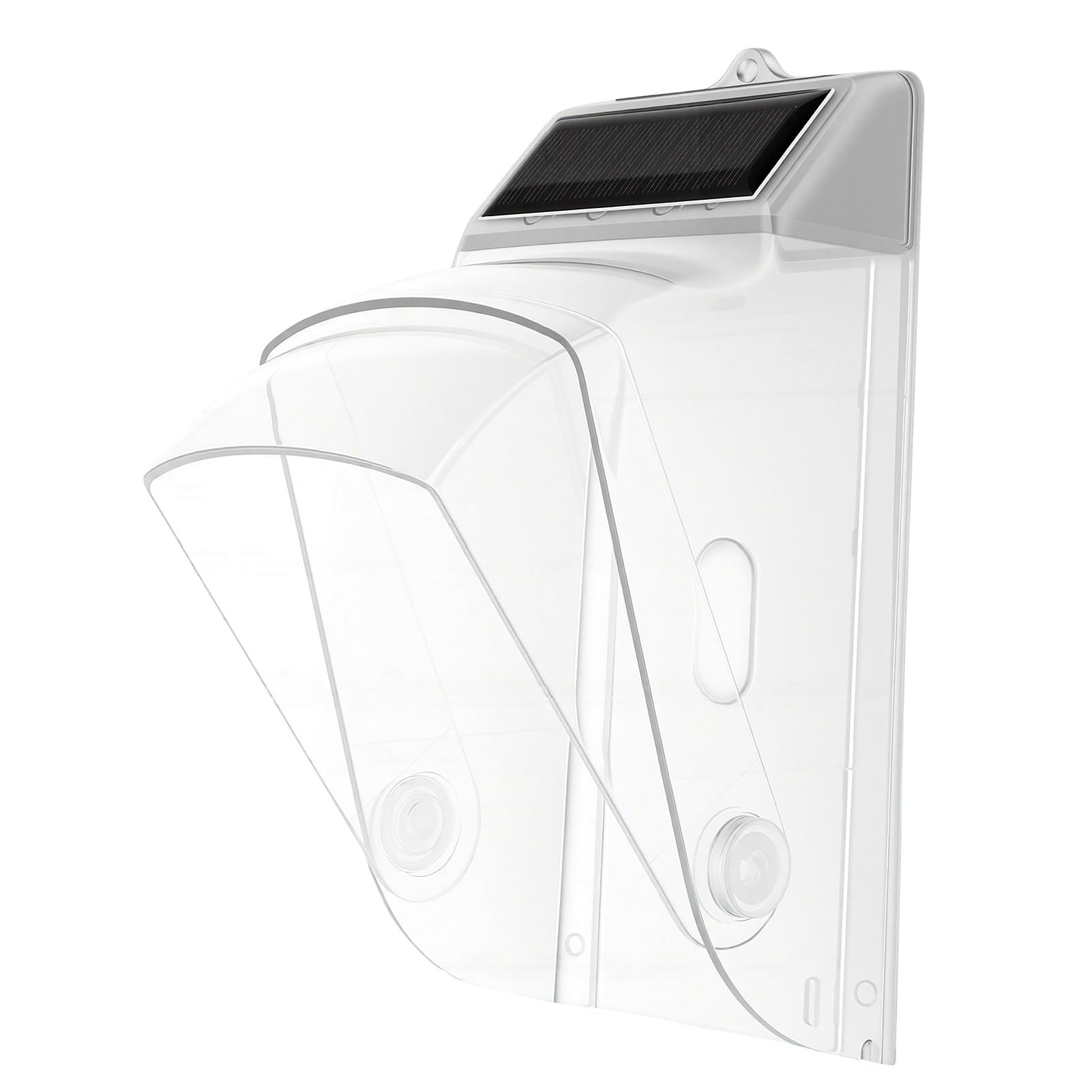 Generic Couvercle de Sonnette Solaire Transparent pour une Protection Améliorée et des Fonctionnalités de Rotation à 30° pour Toutes les Conditions Météorologiques - Matériau PC Durable