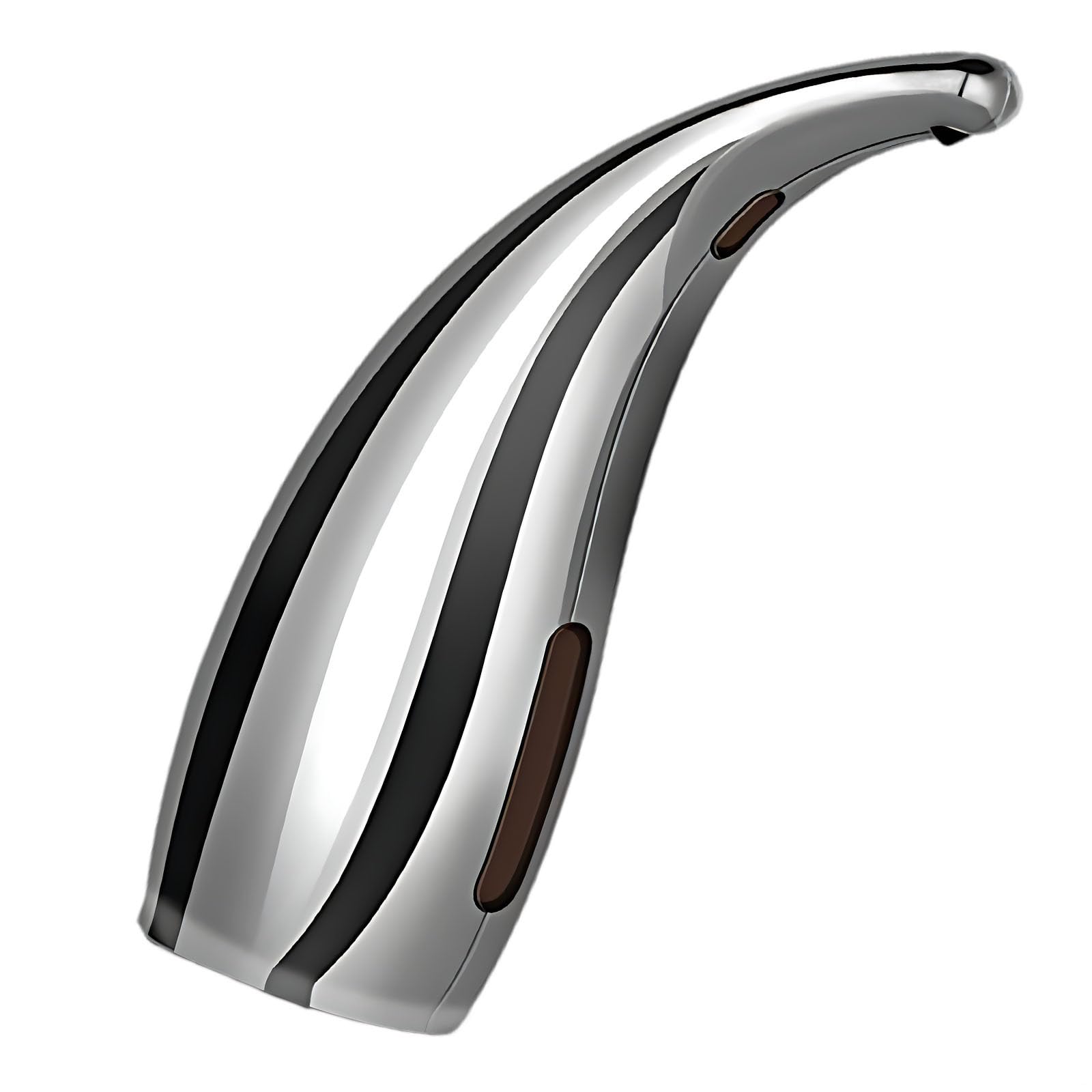 Dispenser automatico di disinfettante per le mani, dispenser di sapone touchless, 300 ml, argento, impermeabile IPX6/IPX7, sensore a infrarossi per cucina e bagno