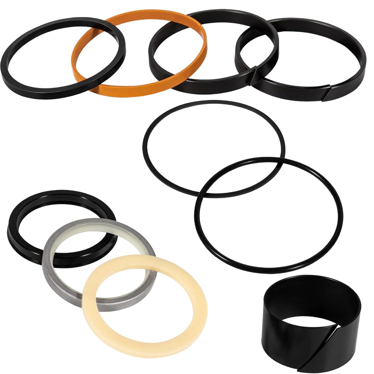 G109504 Cylinder Seal Kit for Case Backhoe Loader Bucket 480D 580D 580SE 850C for Backhoe Loaders & Crawler Dozers, Fits: Rod: 2.50", Bore: 3.50"