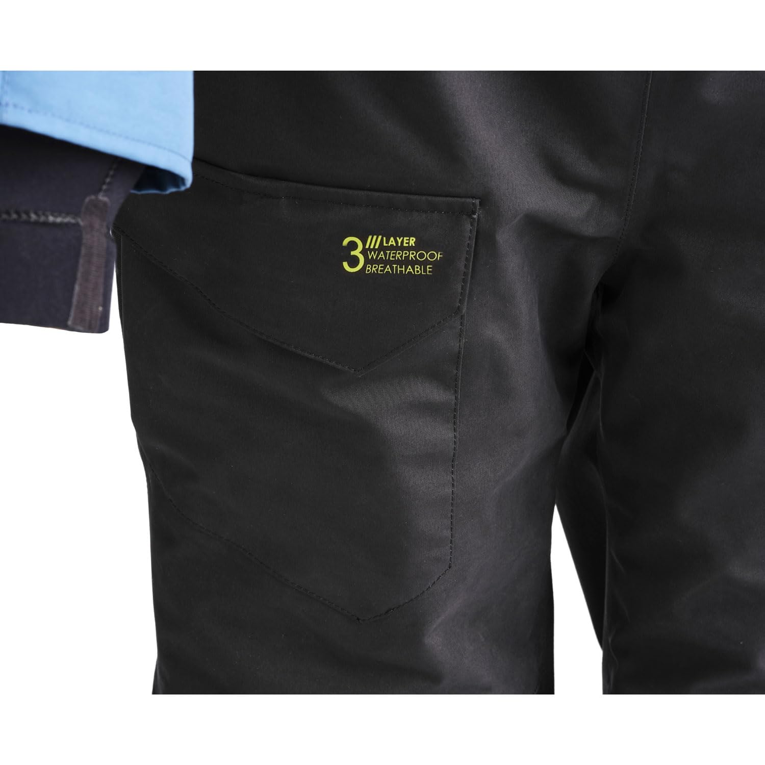 Yak Tuta da Kayak Drysuit - Blu Nero - Caldo e Traspirante 3 Strati per Uomini che Praticano Sport Acquatici in Inverno