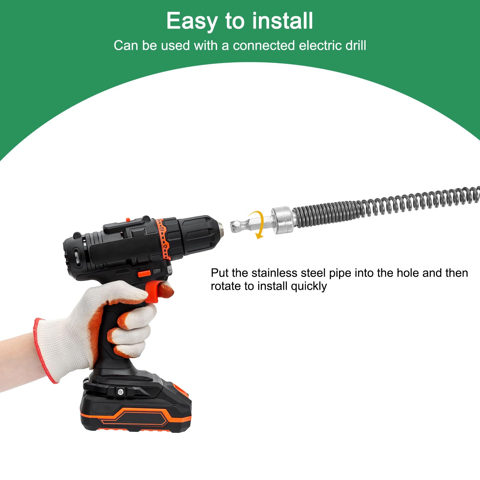 Sourcing Map 1 Pcs Drain Clog Remover 196.8 Inch 5 M 10mm Thick - View #5