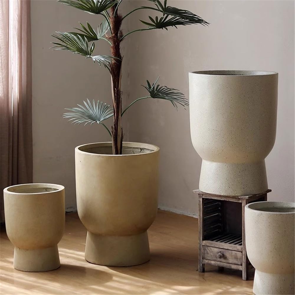 Vasi da giardino Fioriera a forma di tazza con vaso fiori argilla magnesio maculato