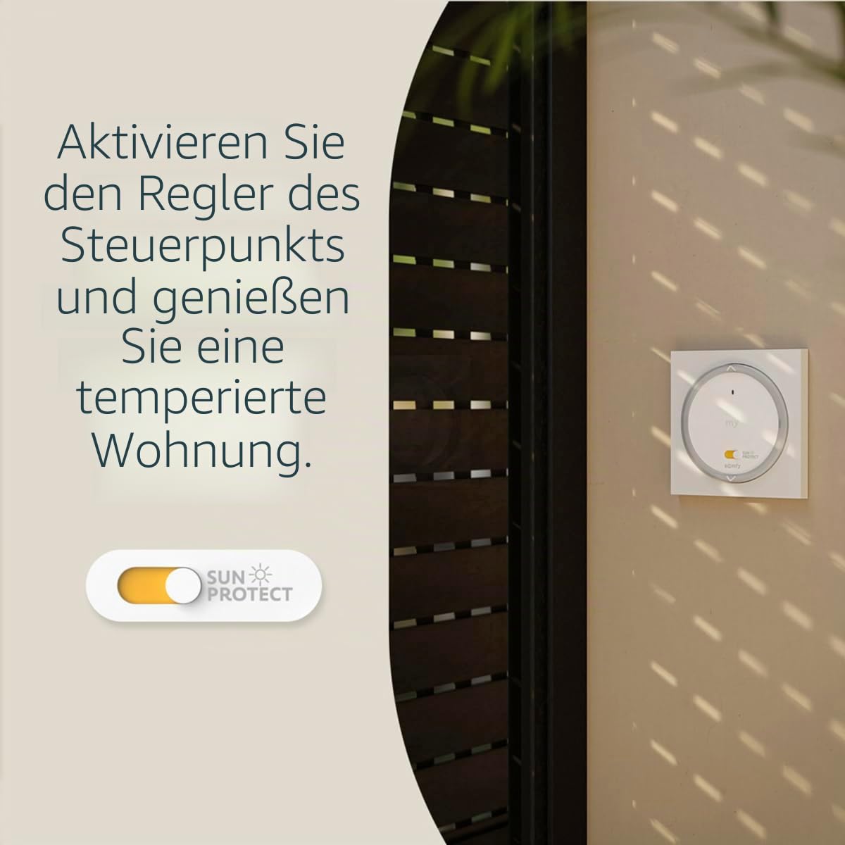 Somfy 1871600 - Amy 1 Sun Protect Mode io, Steuerung für Rollläden