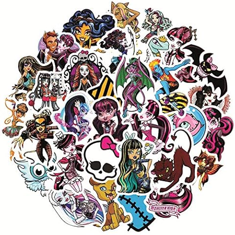 Monster High 50PCS Cartoon Stickers for Decor Cover