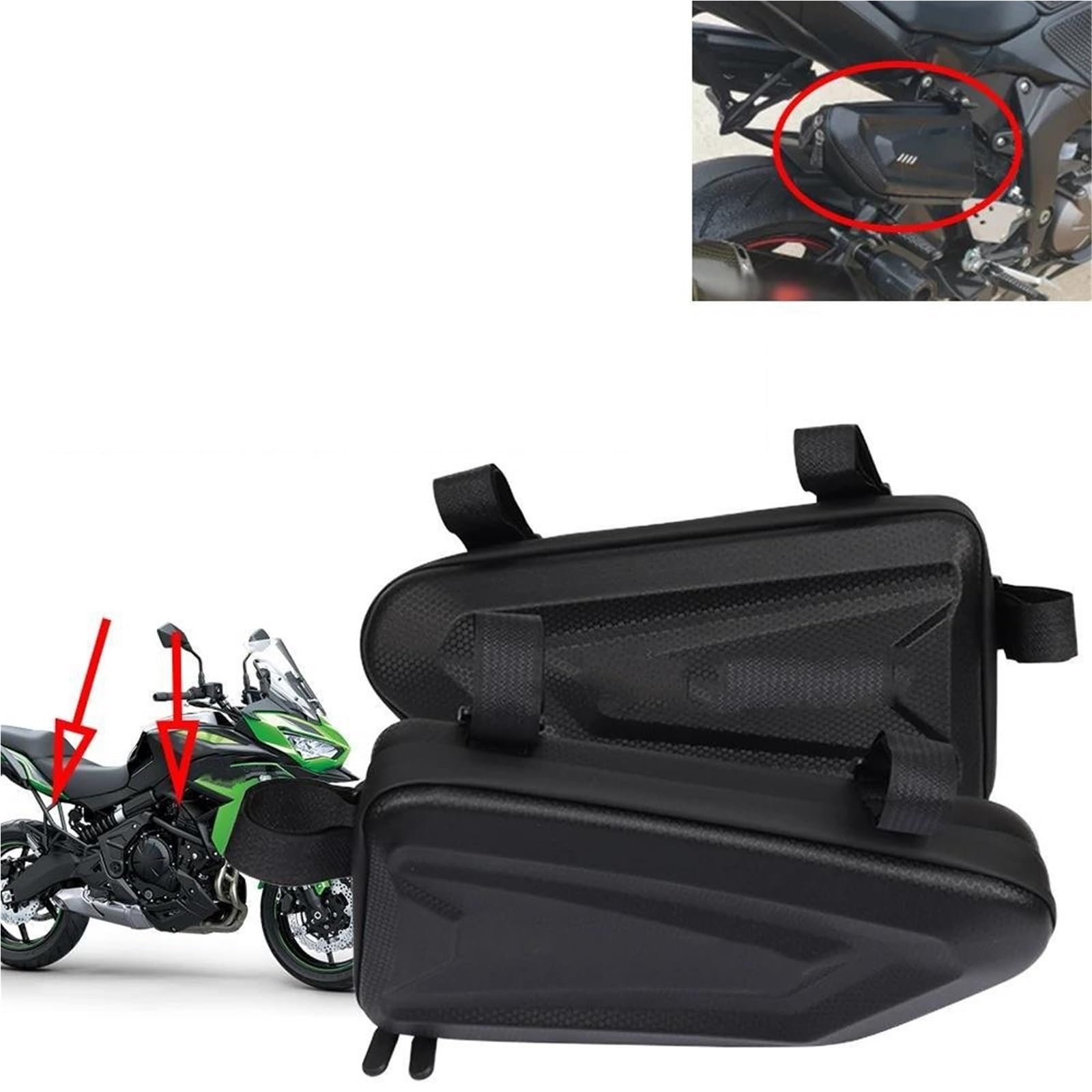 Accessori Moto Borse Laterali Carene Telaio Porta Attrezzi Per Kawasaki Per Versys 650(1 pair)