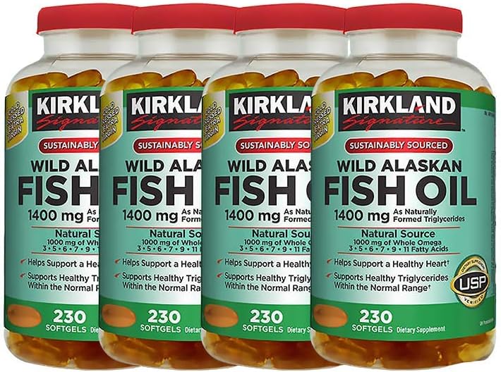 Kirkland Omega3 Fish Oil 1000mg 300 Softgels Health