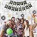 30th Birthday Decorations Kit for Men & Women 30 Years Old Party, NO Assembly Required - Black Gold Happy Birthday Banner, Hanging Swirls, Circle Dots Hanging Decoration, Number 30 Table Confetti